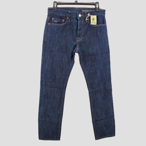 Outerknown Ambassador Slim Fit SEA Jeans Dark Wash Organic Cotton Mens 29x30 - Picture 1 of 11